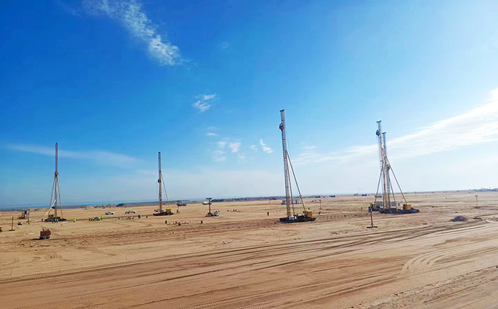 中东伊拉克港口码头堆场扩建软基处理项目PVD工程